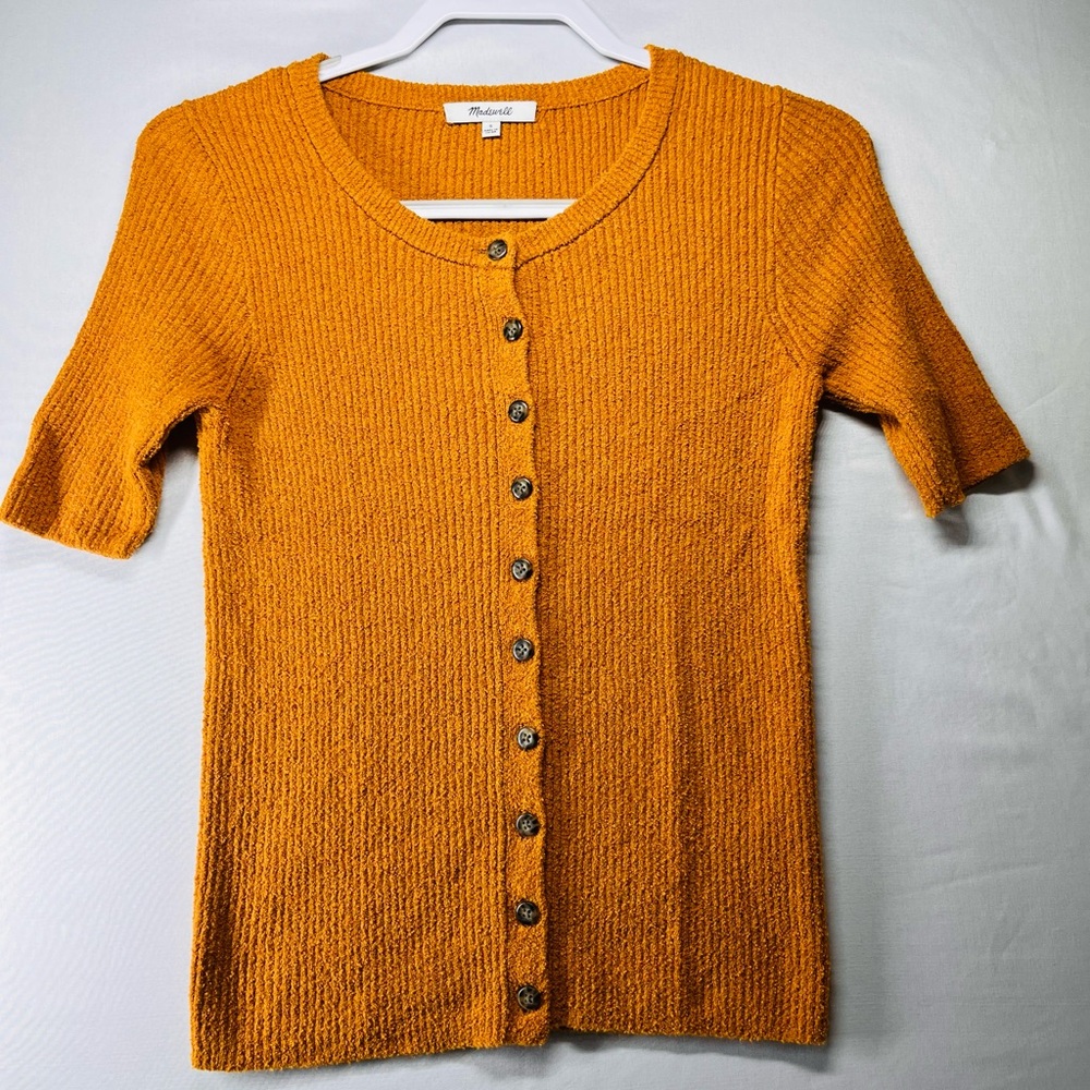 Madewell‎ Mustard Knit Cardigan